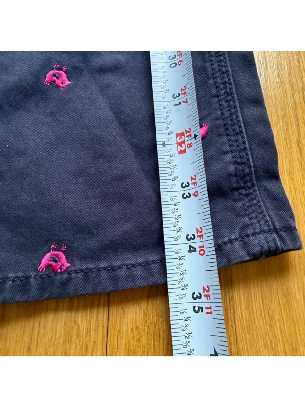 VTG OshKosh B'gosh Girl Size 5 Blue Denim Pink Bird Embroidered Bib Overalls